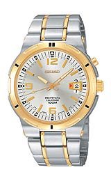 Seiko Men's SNQ076 Perpetual Calendar Two-Tone Watch