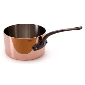 Cuprinox 3.6 qt. Sauce Pan with Cast Iron Handle by Mauviel