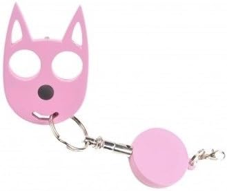 Best Self Defense Personal Protection Weapon Keychain KeyKitty with Flashlight-Solid Plastic-5 Colors-Never Lose Your Keys Again-Attach to Purse
