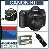 Canon EOS 50D Digital SLR Camera /Lens Kit, Black with EF 28-135mm f/3.5-5.6 IS USM Standard Zoom Lens - Refurbished - 8GB CF Memory Card, Spare BP-511 Lithium-Ion Battery, Slinger Camera Bag, Digital Remote Release