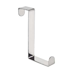 WENKO 4214062100 T�rgarderobenhaken - 6er Set, T�rf�lze bis 4 cm, Edelstahl gl�nzend, rostfrei, 1.2 x 9 x 10.5 cm