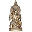 Sitting Statue Lord Hanumaan Brass Figurine 2.25 x 1.75 x 5.5 inches