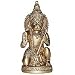 Sitting Statue Lord Hanumaan Brass Figurine 2.25 x 1.75 x 5.5 inches