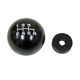 10x1.5mm Thread 6 speed Shift Knob in Black Round Billet Aluminum for Acura Integra... by VMS Racing