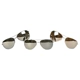 Urban Boundaries Mirrored Aviator Sunglasses 3 Pack (1 Black, 1 Gold, 1 Silver) - 4389