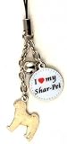 buy Shar Pei Dog Cell Phone Charm