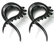 Twisted Prehistoric Horn Earring 0 gauge