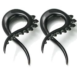 Twisted Prehistoric Horn Earring 0 gauge by 