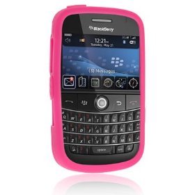RIM Blackberry Bold (9000) At&t Hot Pink Premium Silicone Skin Protective Cover Case Sleeve