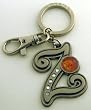Tinker Bell Letter Z Pewter Keychain