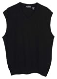 Vertical stripe vest in Black, Size XL