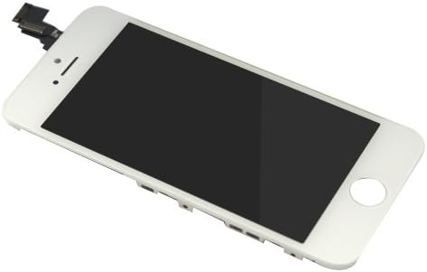 Asmart center LCD Touch Screen Digitizer Frame Assembly Full Set LCD Touch Screen Replacement for iPhone 5C - White