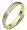 4mm Titanium & 18 Karat Yellow Gold Classic Wedding Band Ring - 6.25
