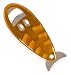 Koziol Koziol X-Ray Orange Bottle Opener