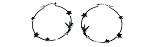 Disney Tinkerbell Silhouette Hoop Earrings