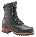 Men's Carolina&reg; 8" Broad Toe Logger Boots Black