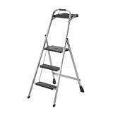 Tricam HSP-3TG 200-Pound Capacity Skinny Mini Stool with Project Tray and Grip, 3-Step