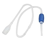 uxcell シンク排水ホース　ブルー　ホワイト　ソフトプラスチック製　水タンク用　水族館用　盆地用　魚タンク用　パイプ・ホース