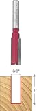 Freud 04-124 3/8-Inch Diameter by 1-Inch Double Flute Straight Router Bit with 1/4-Inch Shank