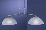 Pendelleuchte, 2-flammig, matt/chrom – Fischer 30772