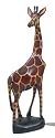12" Hand Carved Wooden Giraffe Sculpture - Made in Kenya