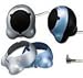 Sony SRS-P10Q Passive personal speakers for Walkman