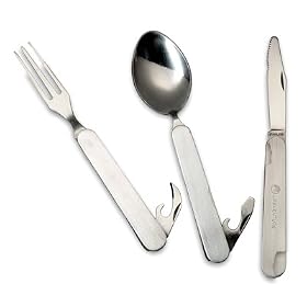 LIFEVENTURE KNIFE, FORK, SPOON SET - FOLDING