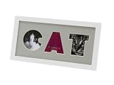 Kitchen & Housewares : Present Time Photo Frame, Cat Letters, White