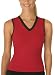 V-neck Fitness and Yoga top, Large (8-12), Red