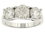 3 Round prong Set Diamond Ring 2.72cttw EGL H-I/VS2