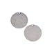 Antiqued Silver Plated Blank Stamping Circle Pendants 19mm (2)