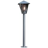 Konstsmide Novara 7329-000 Wegeleuchte (B: 26cm T: 26cm H: 104cm, 1x60W, IP43) rostfreier Edelstahl