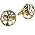 Gold Tree of Life Cufflinks by Cuff-Daddy