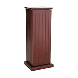 Media Storage Cabinet Pedestal in Traditional Cherry Finish
