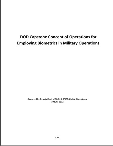 DOD Capstone Concept of Operations for Employing Biometrics in Military Operations