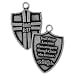 Shields of Strength Romans 8:37 Shield Dog Tag