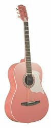 Johnson JG-100-PK Student Acoustic Guitar, Pink