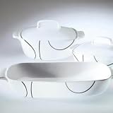 New Corelle Coordinates 5-Piece Casserole Set Simple Lines Fresh Look With Timeless Style