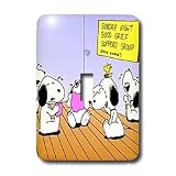 Londons Times Funny Medicine Cartoons - Snoopy At Good Grief Counseling - Light Switch Covers - single toggle switch