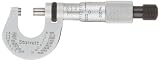 Starrett T230XRL Outside Micrometer, Ratchet Stop, Lock Nut, Carbide Faces, 0-1" Range, 0.0001" Graduation, +/-0.00005" Accuracy
