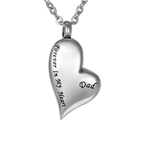 Zarabe cremation jewelry irregular heart   dad forever …