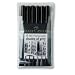 Faber-Castell PITT Artist Brush Pen Shades Of Gray Wallet (167104) 6 Shades of Grey Color brush pens 232, 233, 235, 272, 273, 274