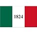 1824 Alamo Flag sticker Texas Historic Flag car bumper window sticker 6