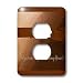 Beverly Turner Wedding Attendant and Bridal Party Design - Unity Sand Ceremony Sponsor, Autumn Ribbon with Flower on Peach - Light Switch Covers - 2 plug outlet cover