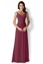 Chiffon Lace-Up Evening Dress/Bridesmaid Dress/Prom Dress 