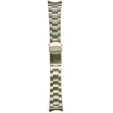 Seiko Original Metal Watch Band Stainless Steel 22mm Curved Ends