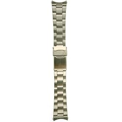 Seiko Original Metal Watch Band Stainless Steel 22mm Curved Ends