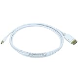 6ft DisplayPort Male to Mini DisplayPort Male 32AWG Cable (Gold Plated Connectors)