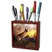 Dinzas Art Dogs - German Shepherd - Tile Pen Holders-5 inch tile pen holder