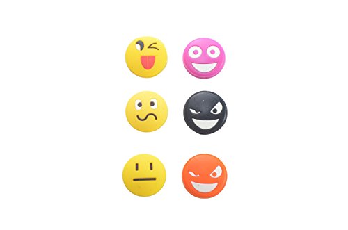 Serve Up Tennis Vibration Dampeners Smileys, 6 Piece